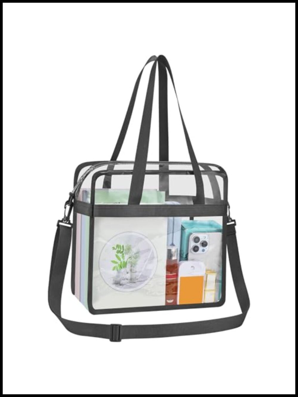 Clear Stadium Approved Tote Bag PVC Waterproof Travel Work